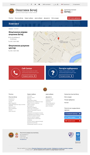 Cloudly Labs - Municipality of Bečej - Contact